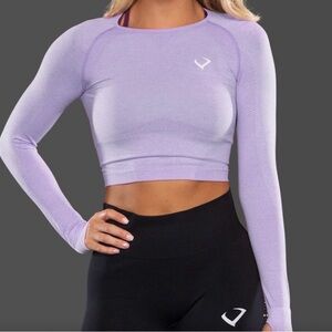 Violate The Dress Code Violet Amore Seamless Crop Top Small EUC